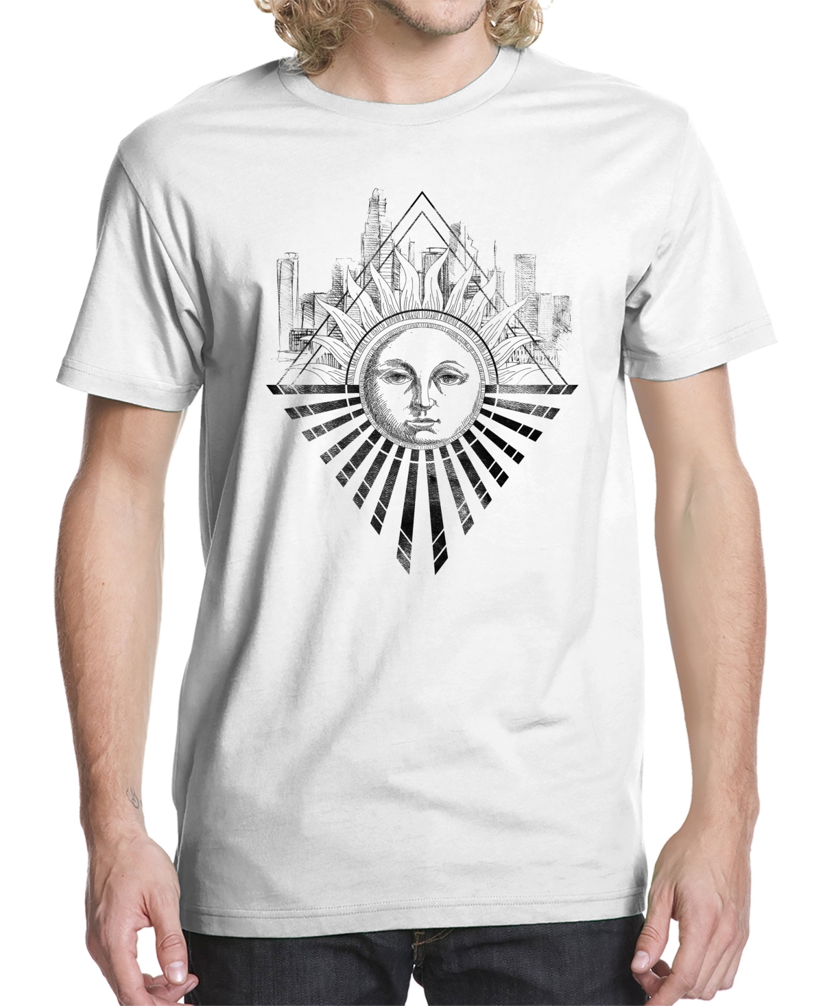 Men's Sunburst Graphic T-shirt - White