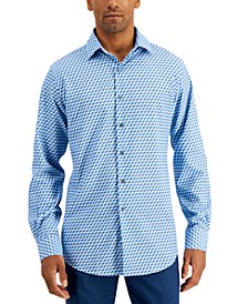 Men's Slim Fit 4-Way Stretch Dress Shirt, Created for Macy's