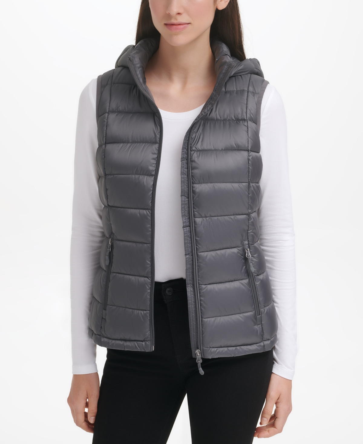 Charter Club Women s Packable Hooded Down Puffer Vest Created for Macy s Smart Closet