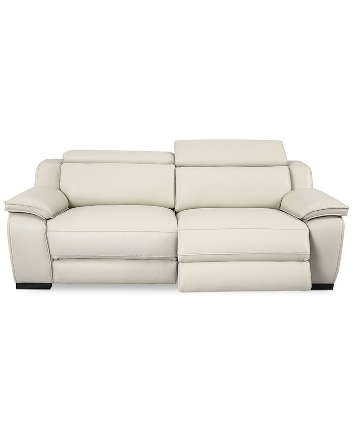 Furniture Pauleen 2Pc. Beyond Leather Sofa with 2 Power Motion