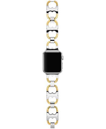 Tory Burch - Two-Tone Stainless Steel Gemini Link Bracelet For Apple Watch&reg; 38mm/40mm