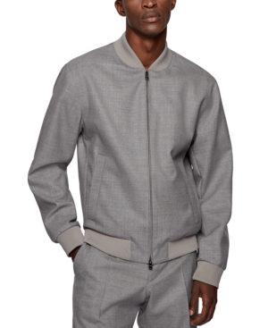 Boss Men's Zip-Up Slim-Fit Jacket