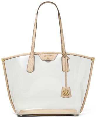 Michael kors clear clearance tote bag