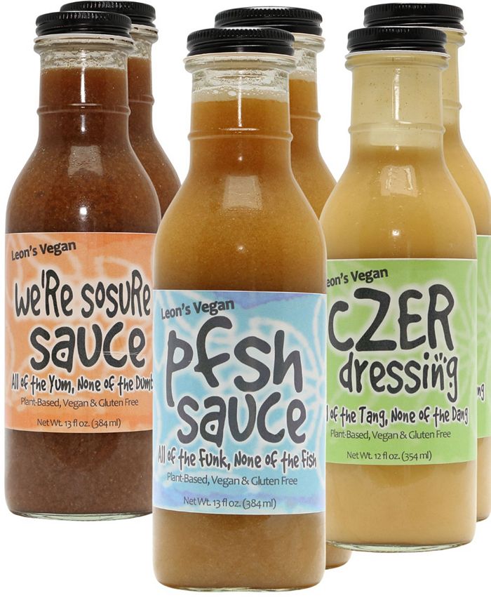 Leon's Vegan Sauces Vegan Sauces Assorted Flavors, Case of 6 Macy's