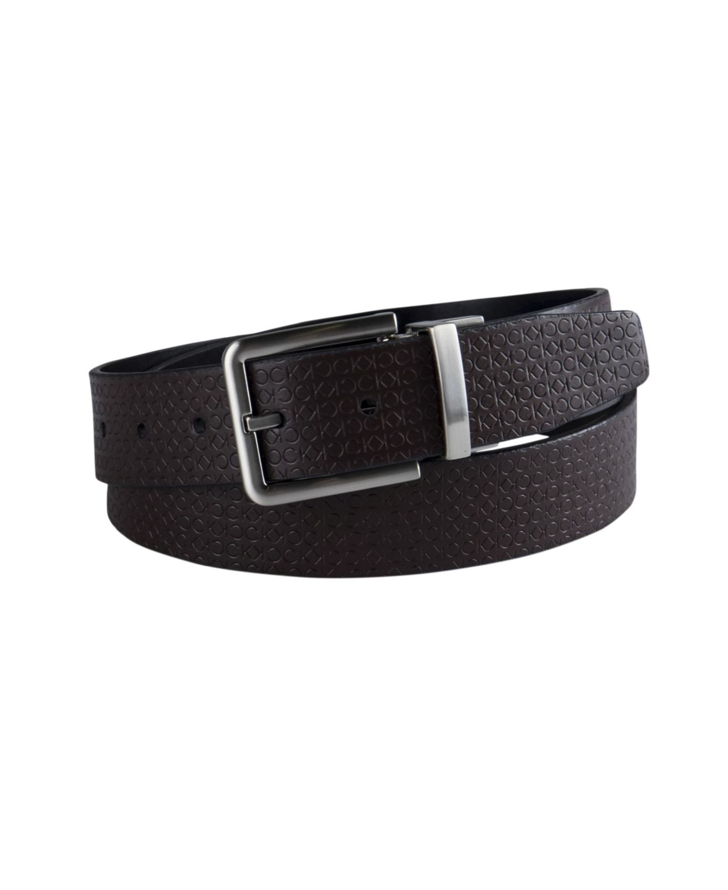 35MM Men's Micro Logo Strap Reversible Casual Belt