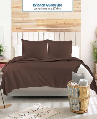 Premier 1800 Series Deep Pocket Bed 4 Piece Sheet Set, RV Queen