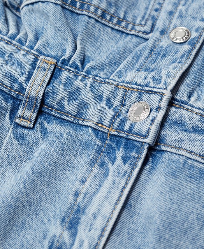 MANGO Cotton Denim Jumpsuit Macy's