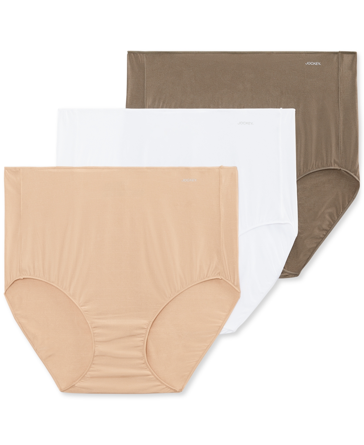 Womens' 3-Pk. No Panty Line Promise Tactel Brief Underwear 1877 - Light/mauve/jpm