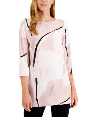 Macy's petite tunic tops on sale