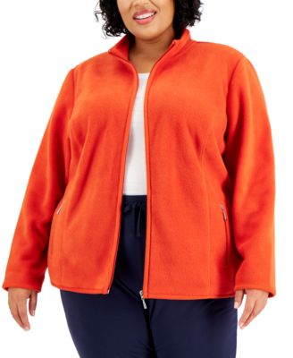 plus size orange jacket