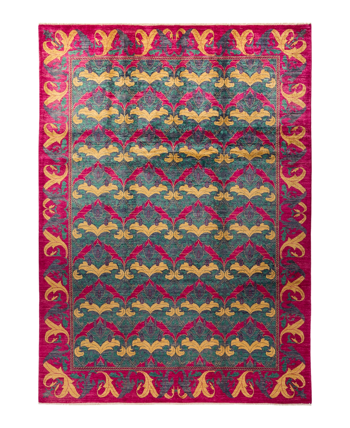 Adorn Hand Woven Rugs Arts and Crafts M1624 9'1in x 12' Area Rug - Purple