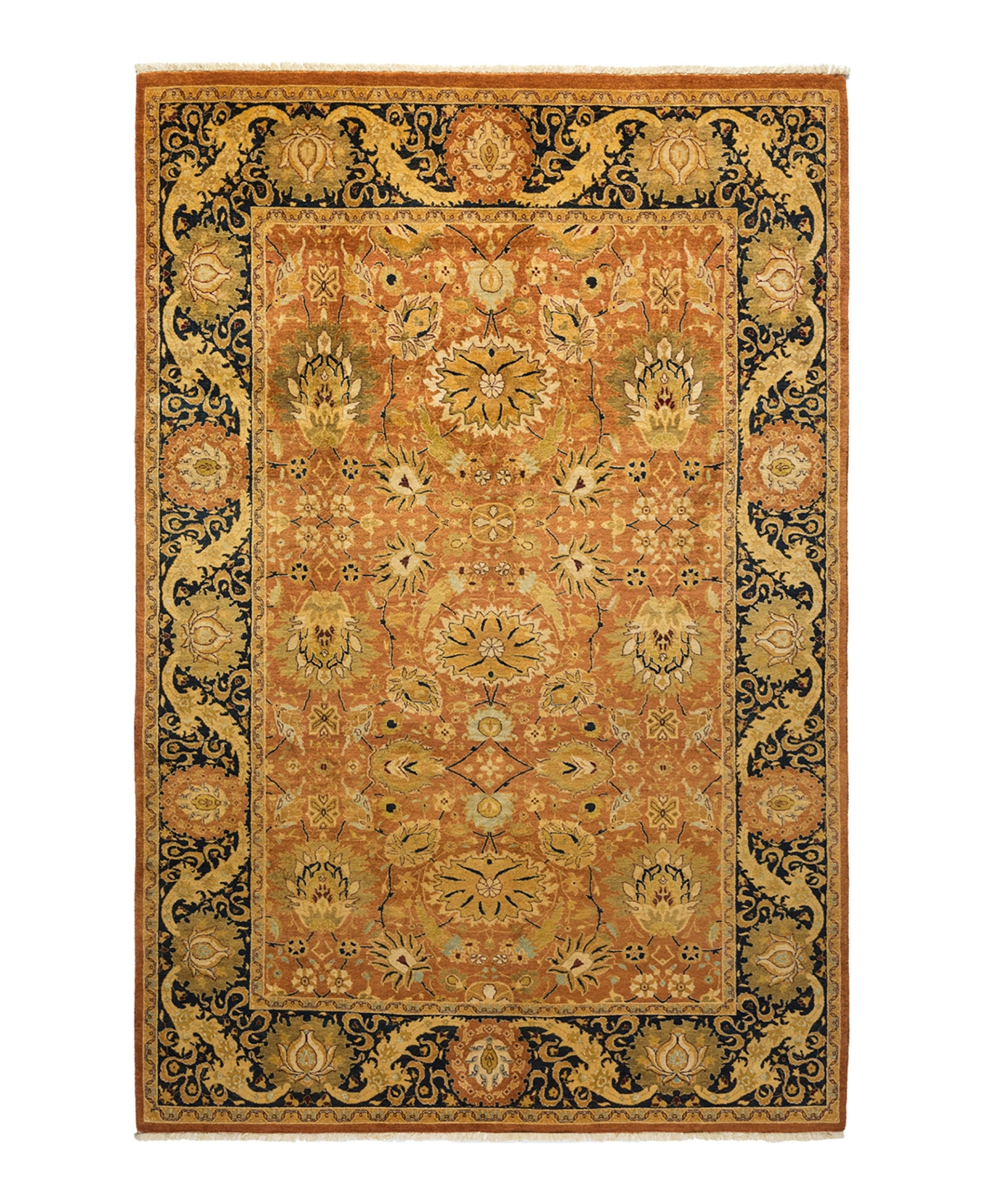 Closeout! Adorn Hand Woven Rugs Mogul M1381 6'1in x 9' Rectangle Area Rug - Caramel
