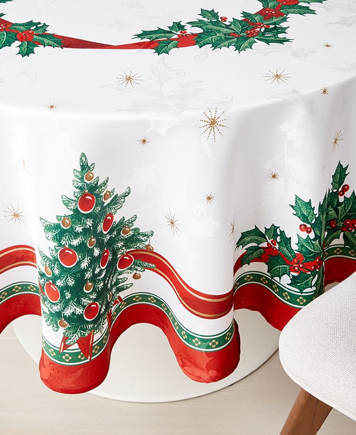 Villeroy & Boch Toy's Delight Fabric Tablecloth, 70" Round Macy's