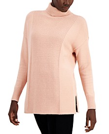 Oversized Turtleneck Tunic Sweater, Created for Macy's