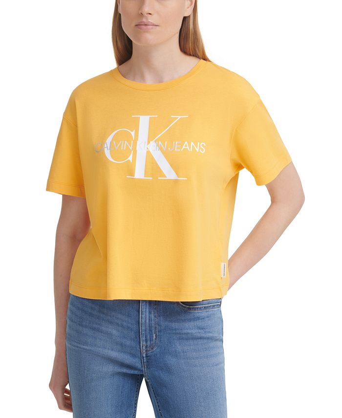 Calvin Klein Jeans Logo Boyfriend T-Shirt - Macy\'s