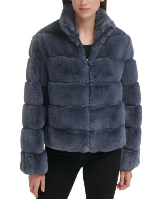 Women's Faux-Fur Zip-Front Coat