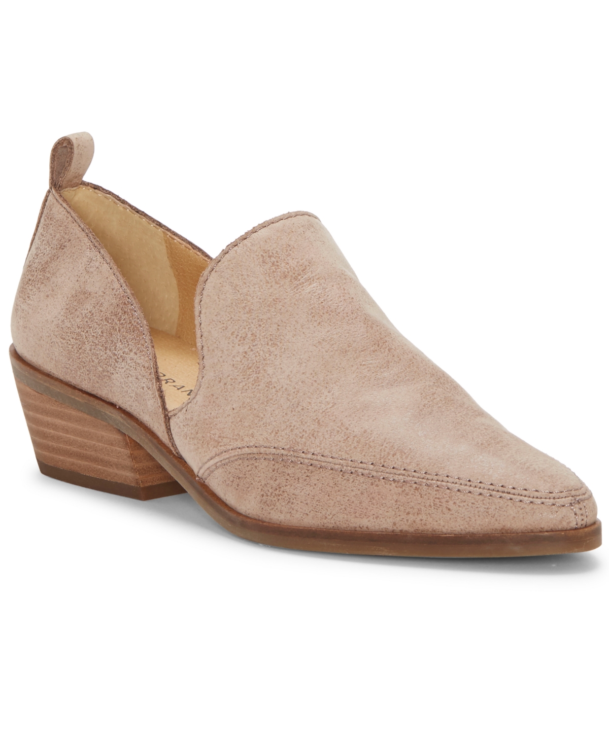 Lucky Brand Women s Mahzan Chop out Pointed Toe Loafers Brownstone Leather Smart Closet
