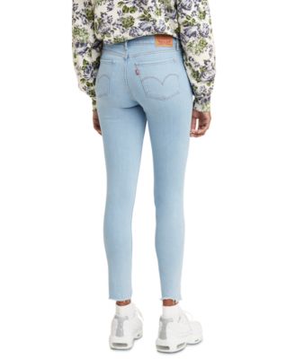 levi's 711 skinny ankle jeans white