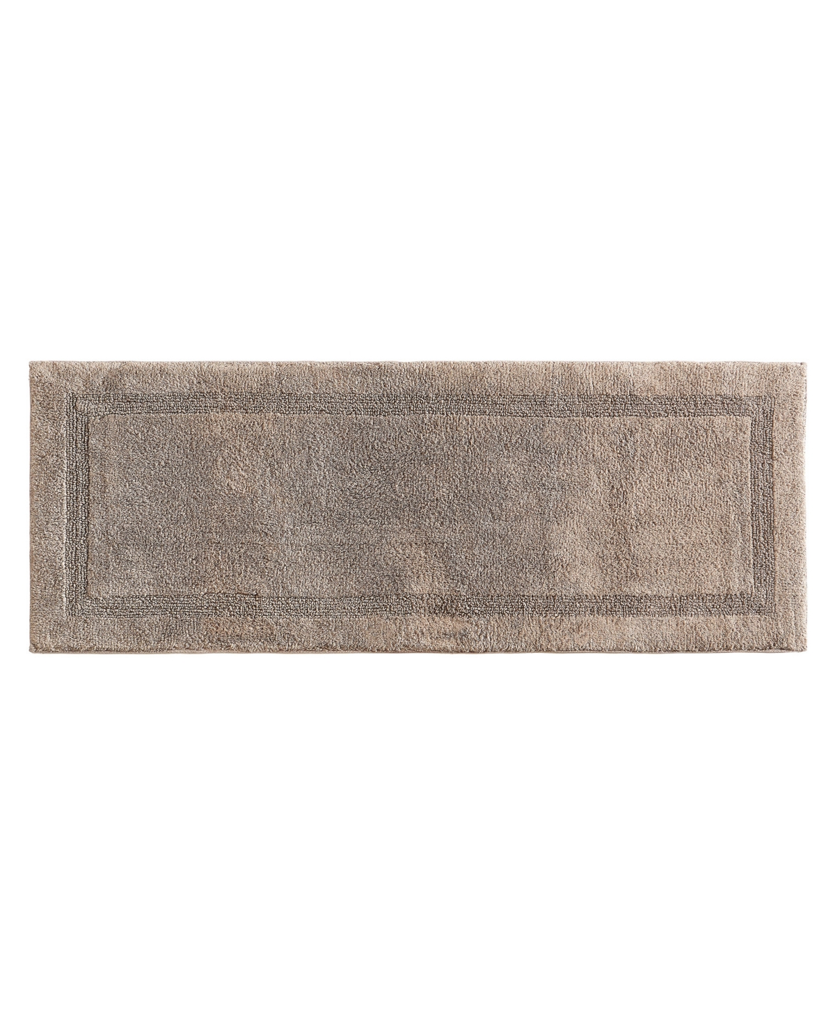 Nautica Peniston Solid Cotton Tufted Bath Runner Rug, 60" X 22" In Brindle