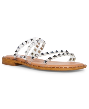 Steve Madden Women's Skylar Studded Strappy Slide Sandals