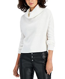 Cropped Turtleneck Sweater, Created for Macy's