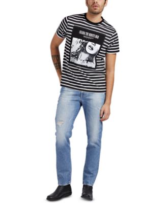 GUESS - Men's Eco Striped Graphic T-Shirt
