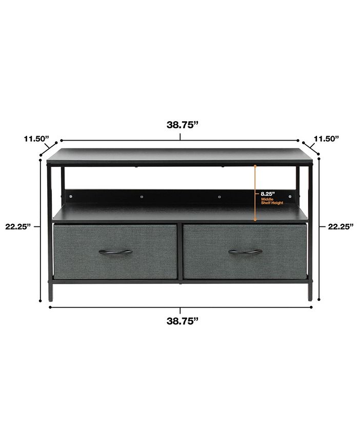 Sorbus TV Drawers Table Dresser - Macy's