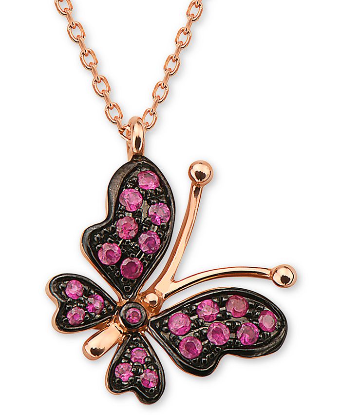 Macys butterfly necklace top
