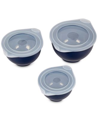Navy Blue 6-Pc. Covered Mixing Bowl Set