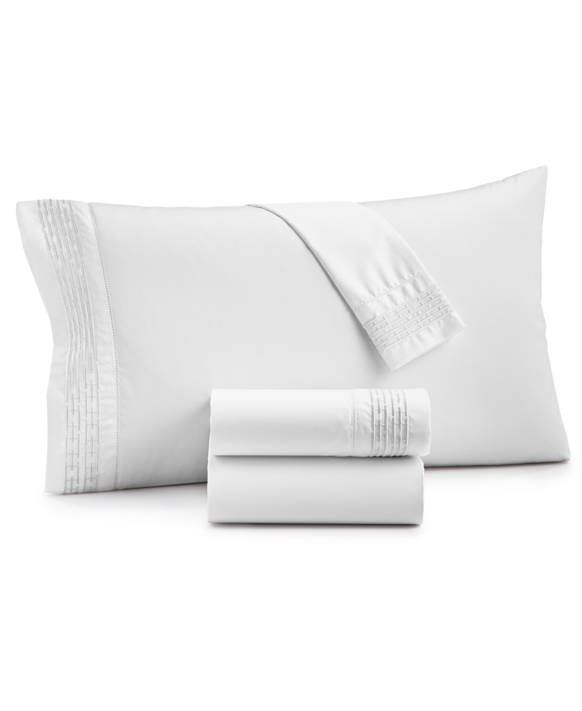 Hotel Collection Chain Links Embroidered 100% Pima Cotton 4-Pc. Set, King, Exclusively at Macy's