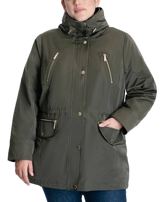 Michael Kors Women's Plus Size Hooded Anorak Coat, Created for Macy's &  Reviews - Coats & Jackets - Plus Sizes - Macy's