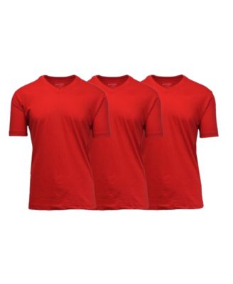 Men's Short Sleeve V-Neck T-shirt, Pack of 3