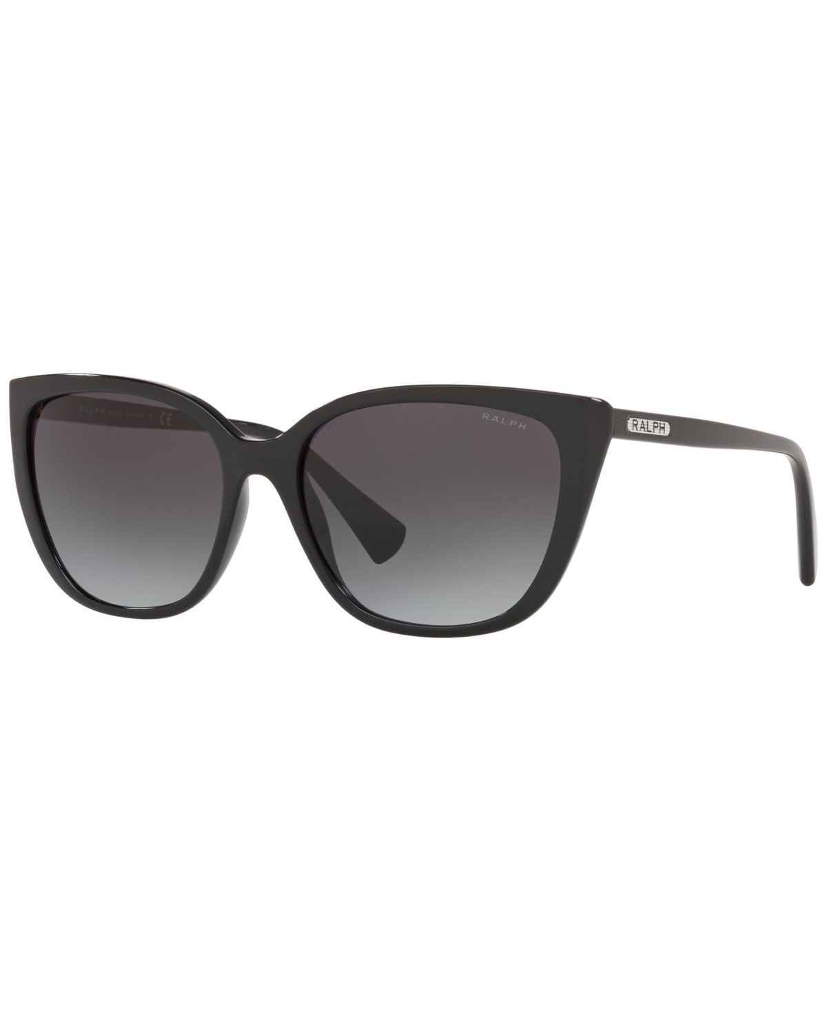 Ralph By Ralph Lauren Ralph Women's Polarized Sunglasses, Ra5274 56 In Shiny Black,polar Gradient Grey