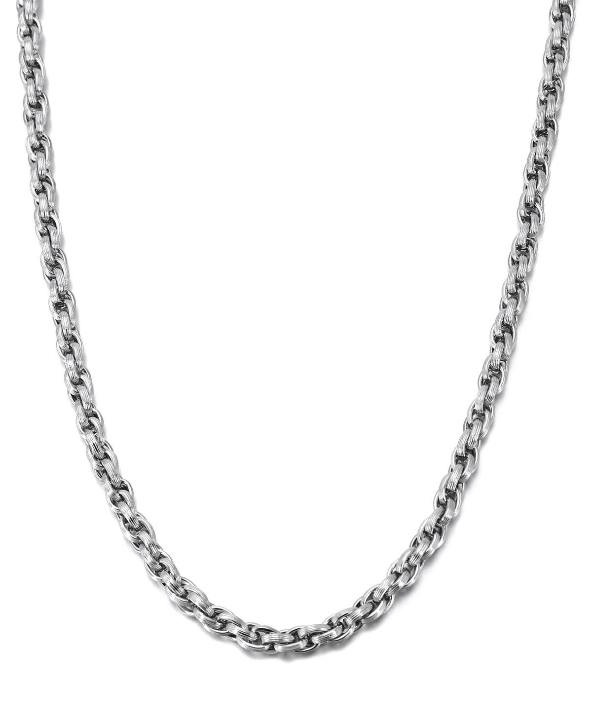 Esquire Men's Jewelry Triple Woven Link 22" Chain Necklace, Created for Macy's