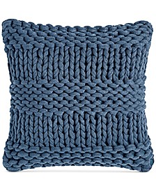 Chunky Knit Decorative Pillow, 18" x 18", Created for Macy's