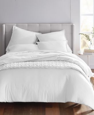 Photo 1 of KING - Oake Cotton Tencel Blend Reversible Comforter Sets, Created for Macy's.  Complete any room s decor with the Cotton Tencel comforter set from Oake featuring a reversible solid ground. Set includes: king comforter (96 x 108 ) two king shams (20 x 36 