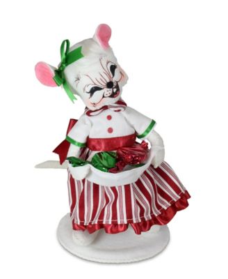 Annalee 6" Christmas Candy Girl Mouse Figurine - Macy's