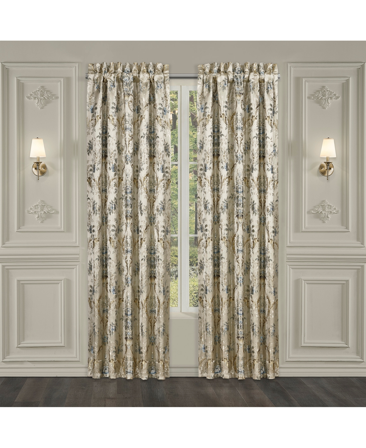 J Queen New York Closeout!  Jacqueline 4-pc. Window Panel Set, 50" X 84" In Ivory