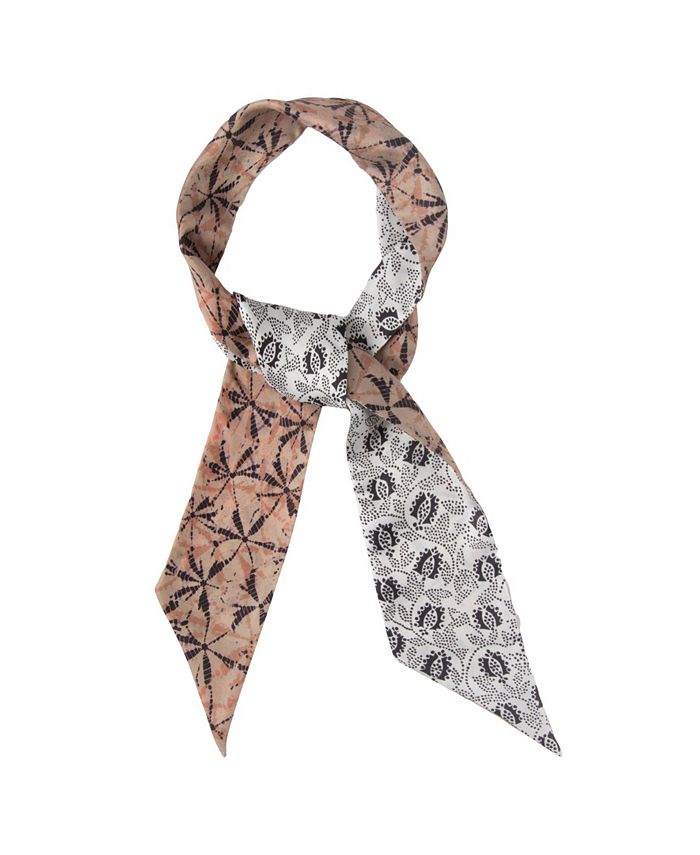 Rebecca Minkoff Women s Shibori Tie Dye Reversible Skinny Scarf