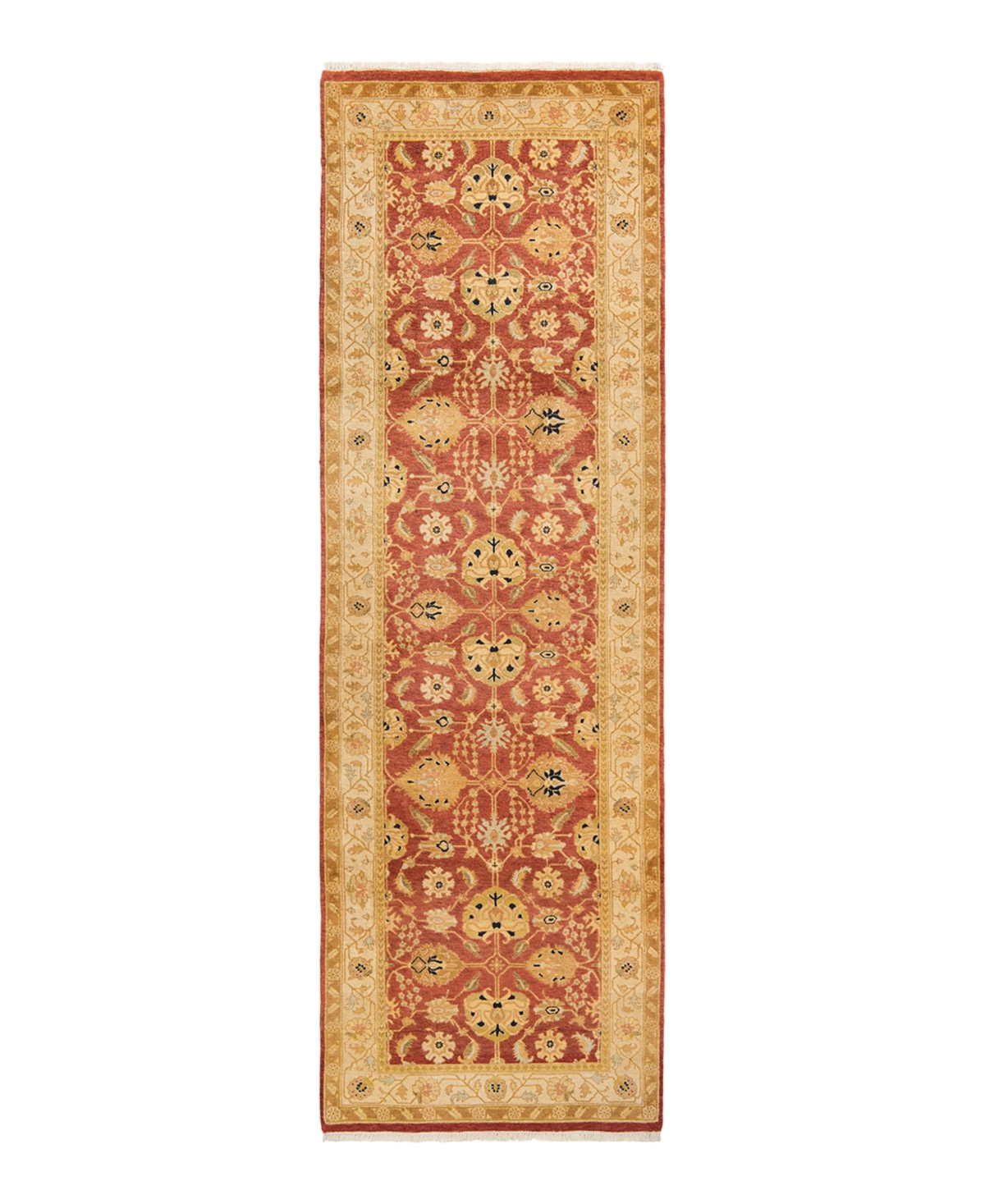 Closeout! Adorn Hand Woven Rugs Mogul M1427 3' x 9'10in Runner Area Rug - Rust
