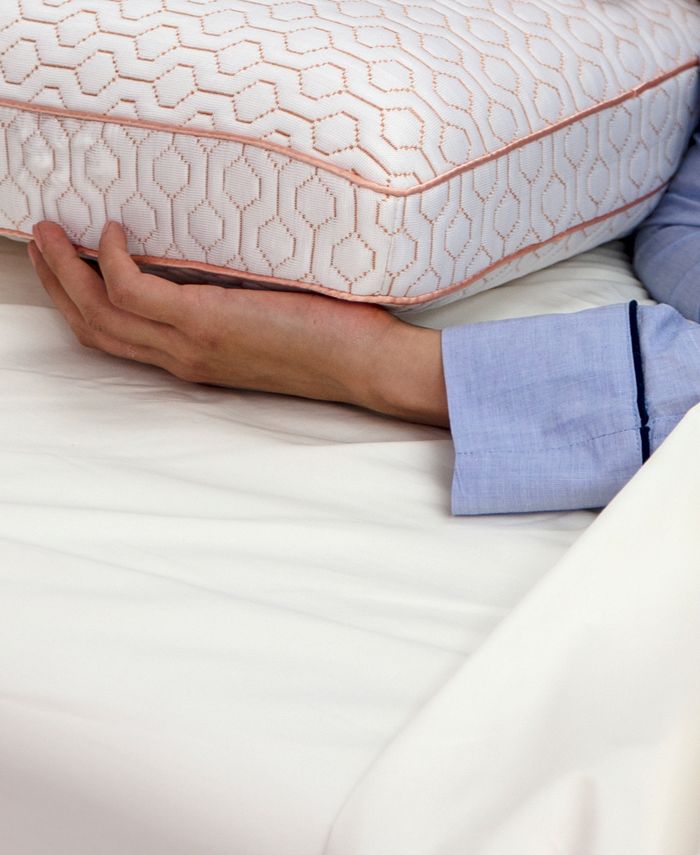 SensorPEDIC Classic Gusset Memory Foam Pillowith Copper Infused Cover