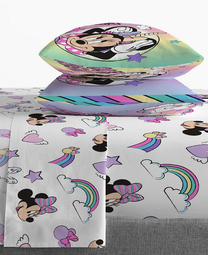 Disney Minnie Mouse Unicorn Dreams Full Bed Set, 7 Pieces Macy's