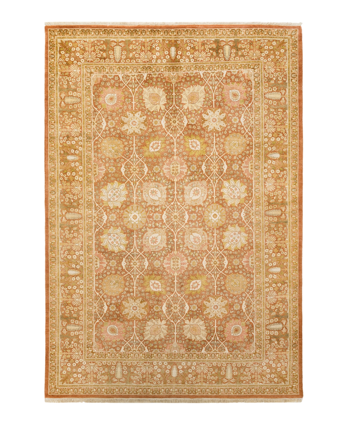 Closeout! Adorn Hand Woven Rugs Mogul M1289 6'1in x 9' Area Rug - Caramel