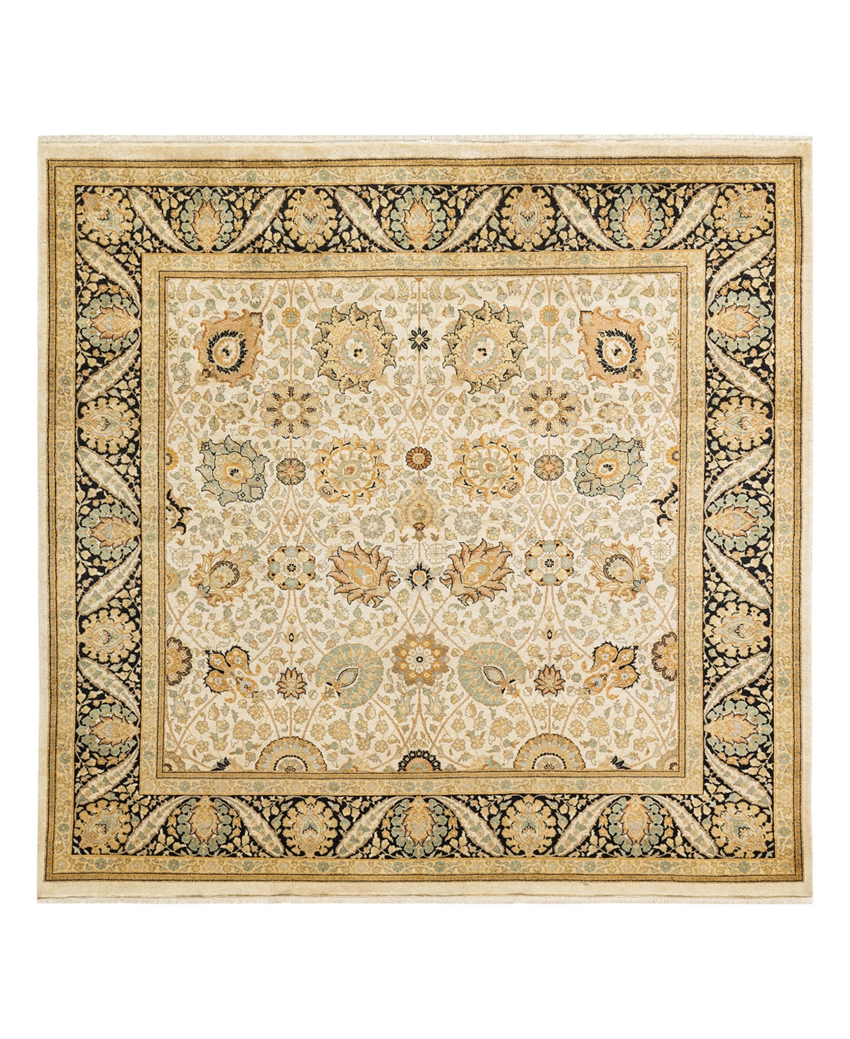 Closeout! Adorn Hand Woven Rugs Mogul M1656 6'2in x 6'2in Square Area Rug - Ivory
