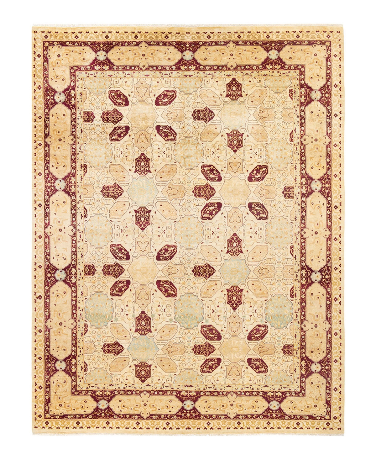 Closeout! Adorn Hand Woven Rugs Mogul M1426 9'1in x 12' Area Rug - Ivory