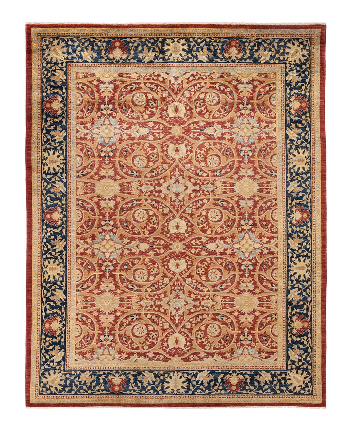 Closeout! Adorn Hand Woven Rugs Eclectic M1461 9'1in x 11'9in Area Rug - Rust