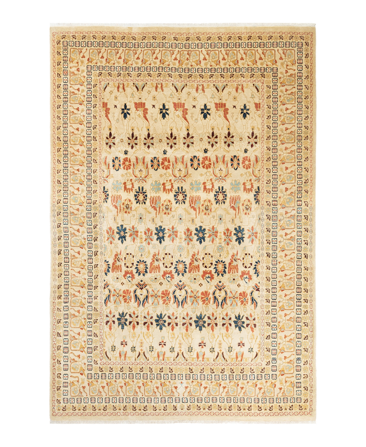 Closeout! Adorn Hand Woven Rugs Mogul M1462 6'1in x 9'1in Area Rug - Sand