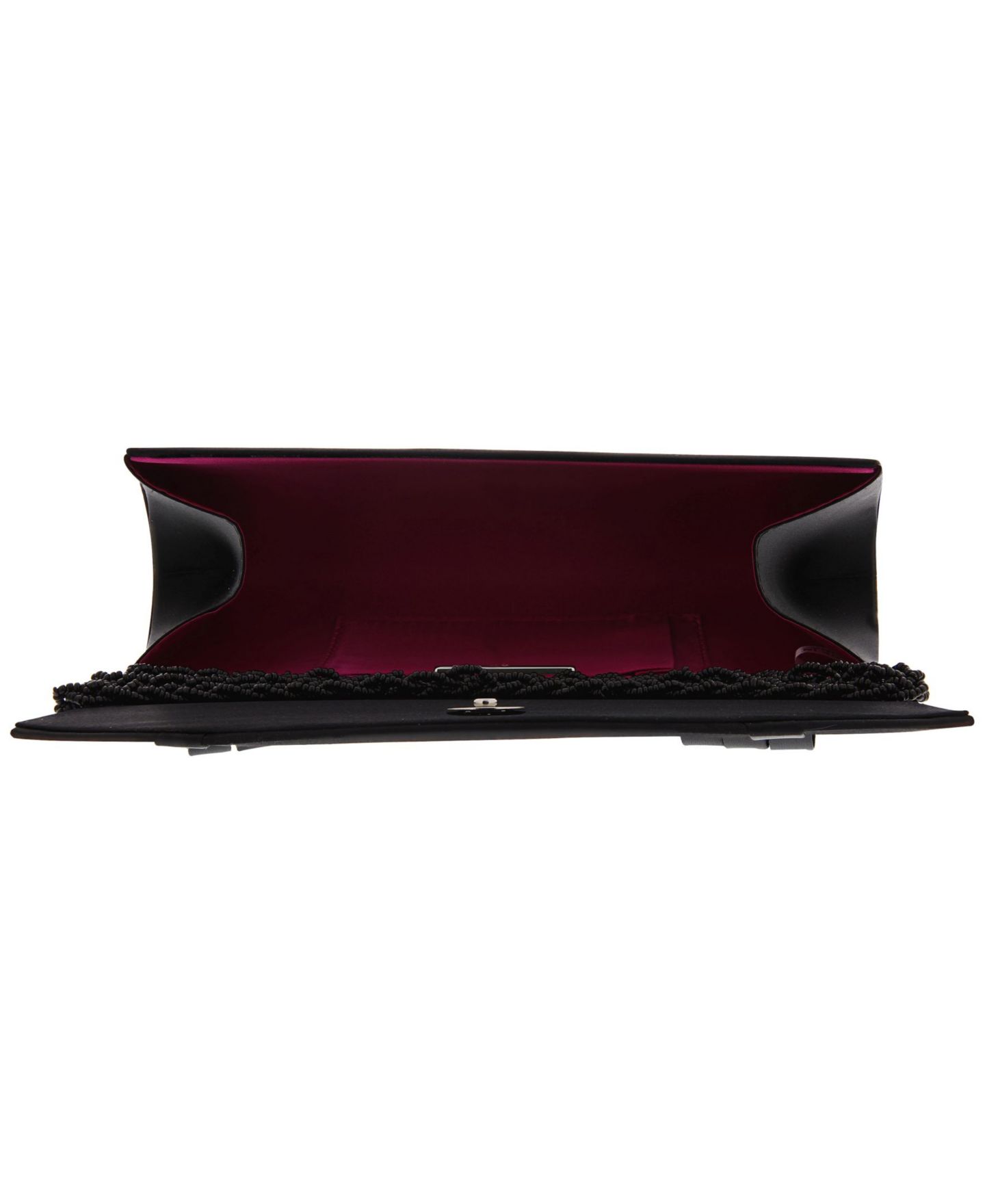 Женский клатч Nina Classic Satin Clutch, цвет: Чёрный — фото 4