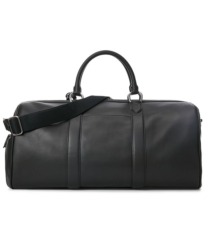 Ralph Lauren Smooth Calf Leather Travel Duffel in Gold