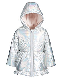 Baby Girls Iridescent Parka, Created for Macy's